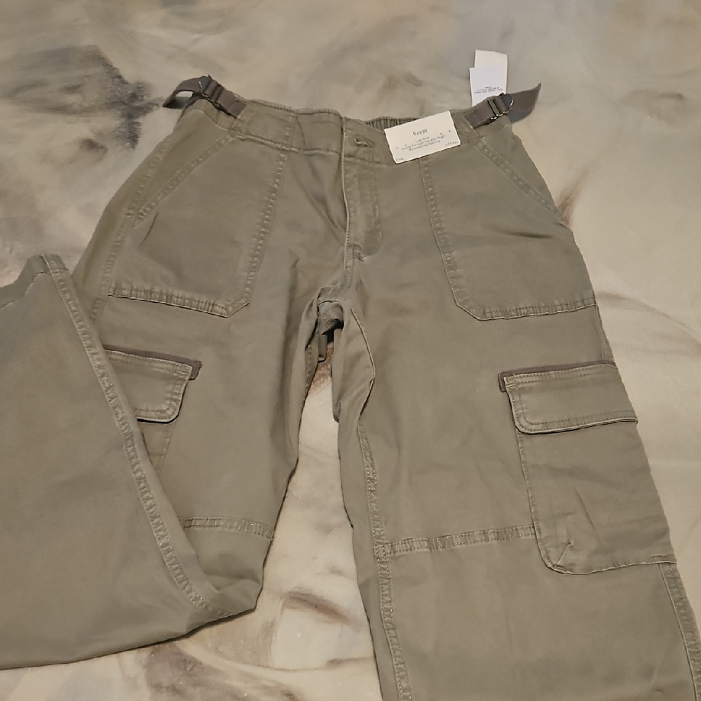Hollister Khaki Cargo Pants 0R w25